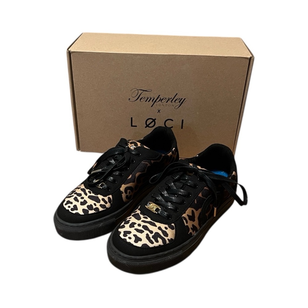 New Temperley X Loci Seven Leopard Print Low Top Sneakers Limited Edition EU 37